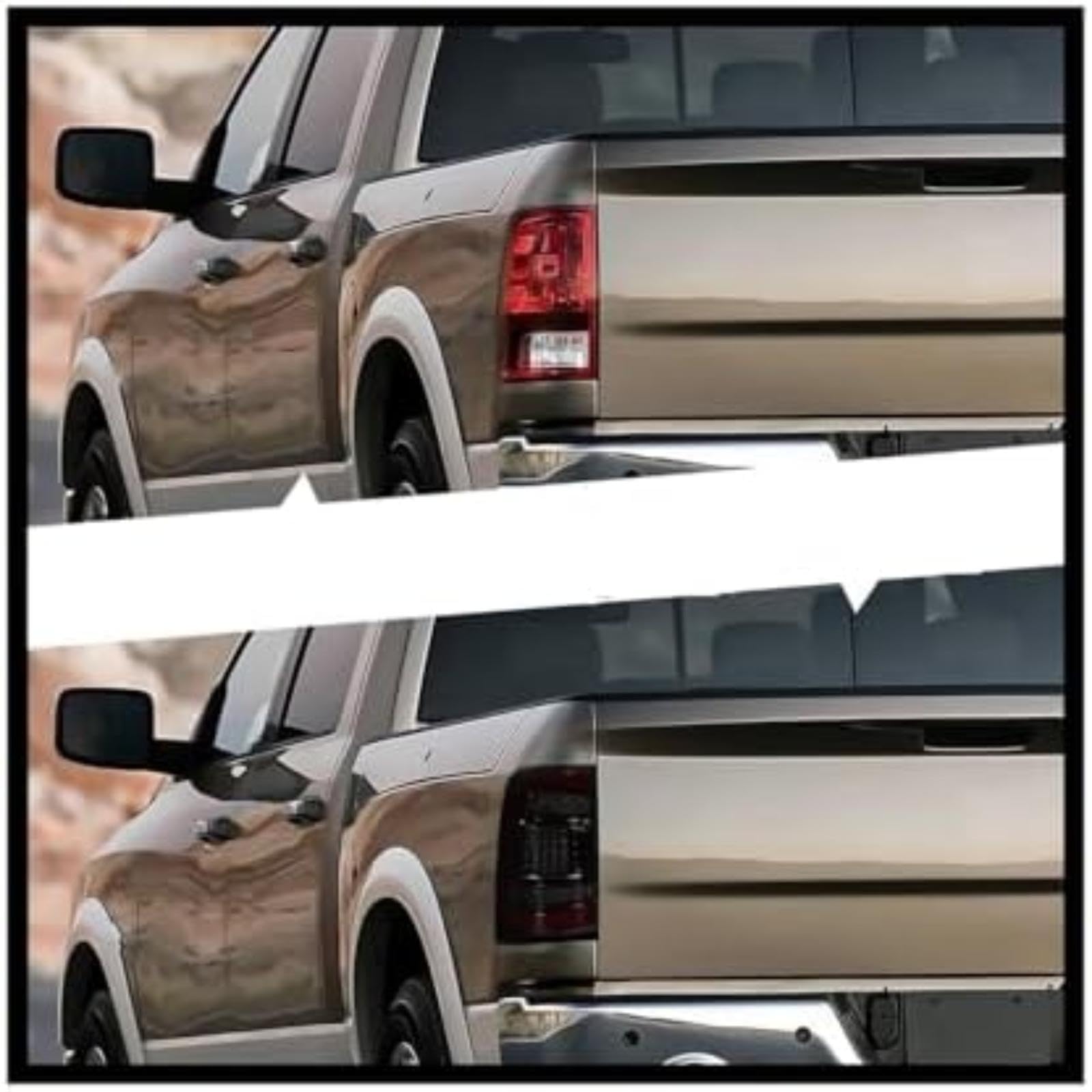 Dla DODGE, dla Ram 2008-2019 Lampy tylne samochodu Włącz światła sygnalizacyjne Zespoły tylnych świateł Lampka sygnalizacyjna lusterka bocznego (Red Euro Version) (Red Euro Version)