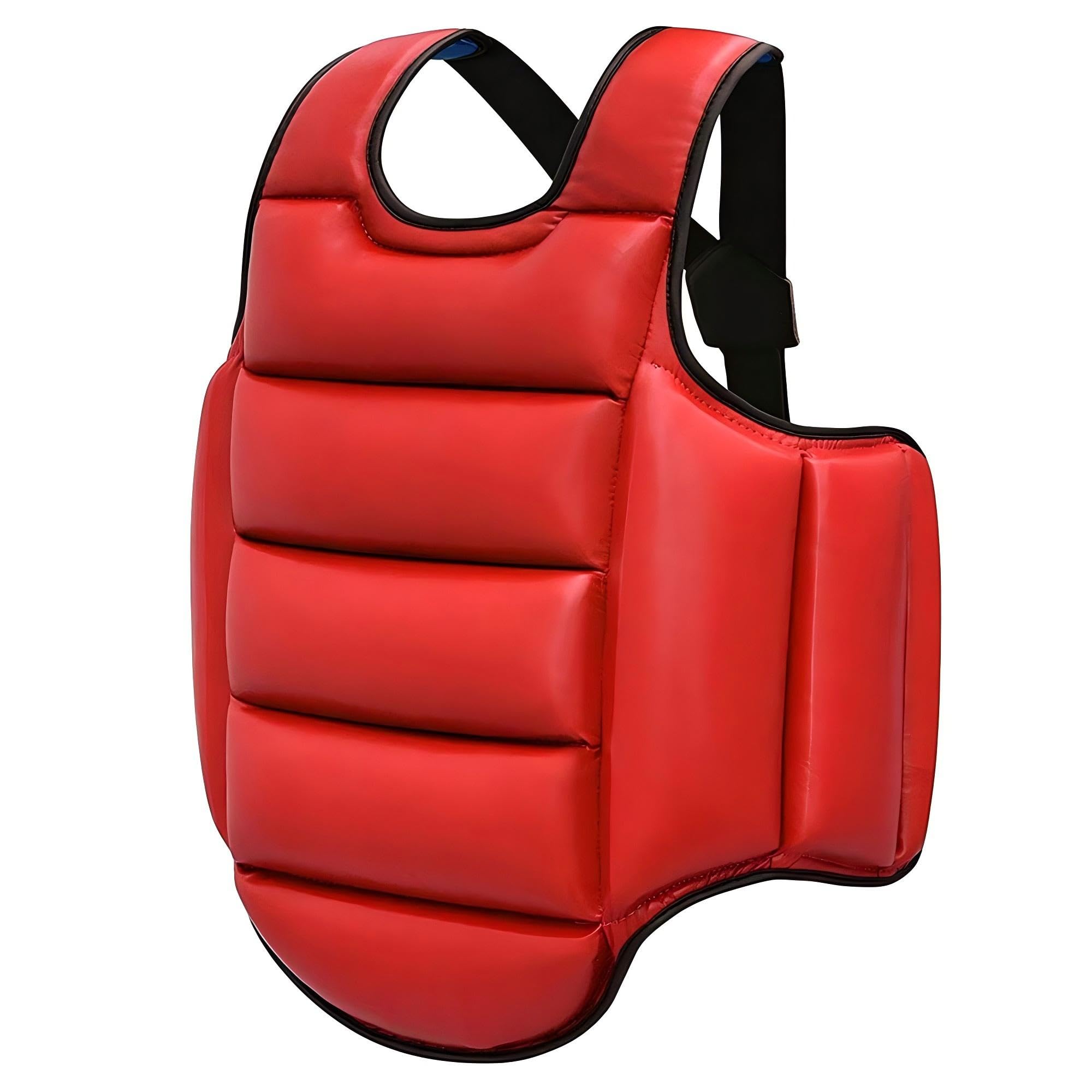 Plastron de Boxe Protection MMA Taekwondo Karaté Réversible Chest Protector Garde Armour Enfants Gilet Sparring Martiaux