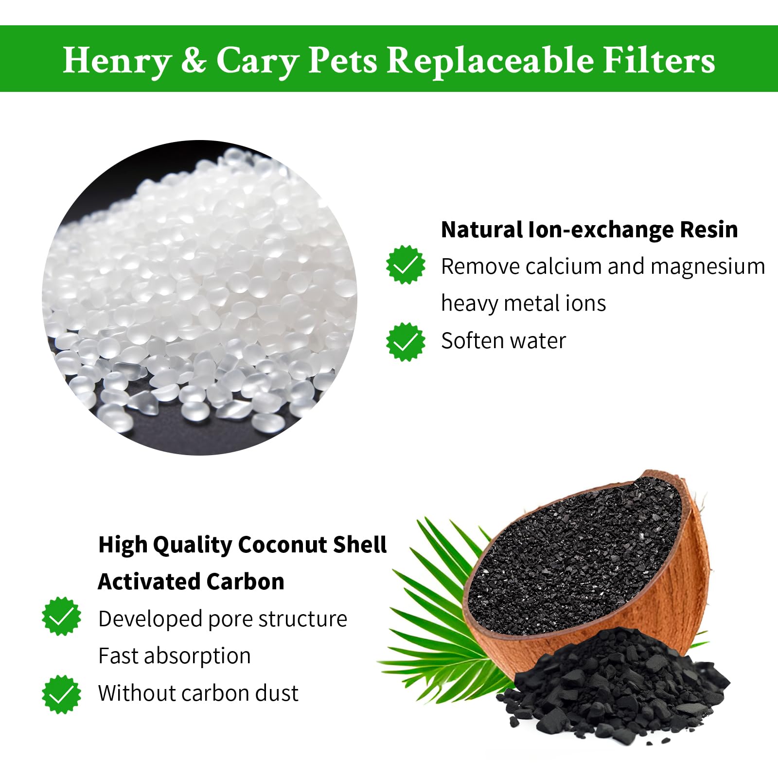 Filtros de fuente de agua para gatos, paquete de 12 filtros y esponjas de repuesto para fuente inalámbrica de gato de acero inoxidable de 3 L, filtro dispensador automático de agua para perros