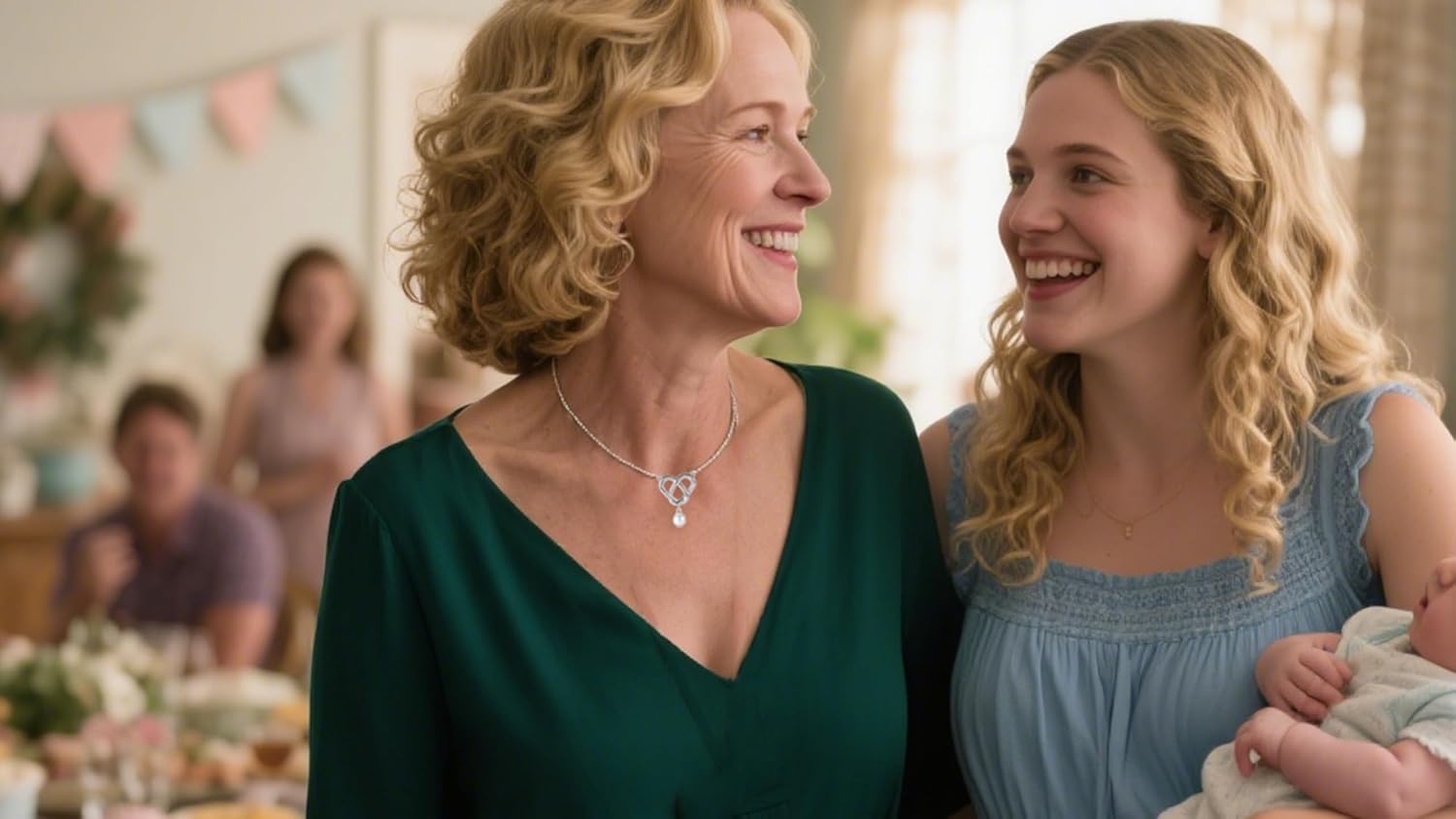 New Grandma Gifts, First Time Grandma Necklace with Pearl, Heart Jewelry Gift for New Nana, Mothers Day, Christmas, Baby Shower or Gender Reveal Present for Grandmother - Image 2