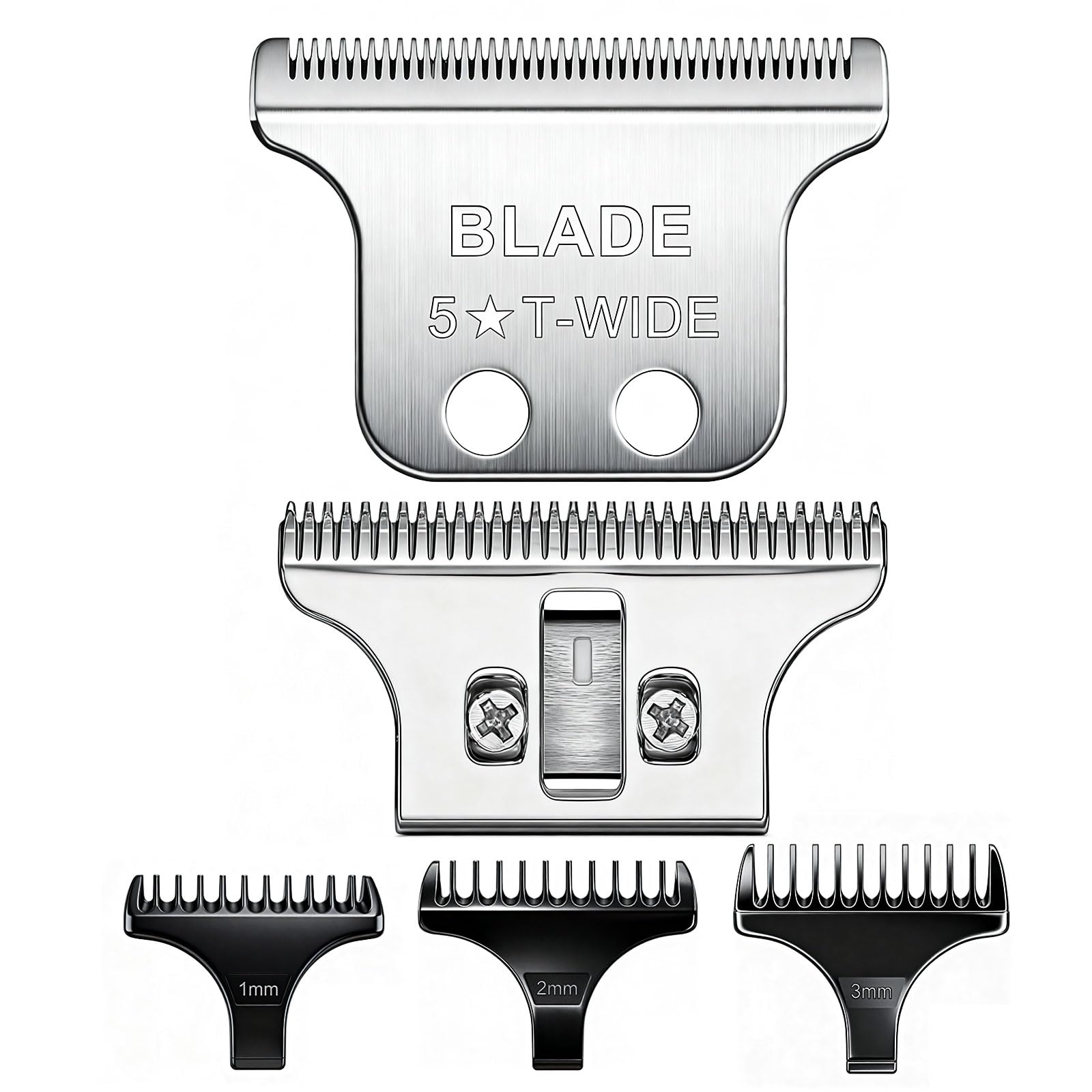 2215 T Wide Adjustable Trimmer Blades for Wahl 5 Star Series Detailer (8081) and Cordless Detailer LI (8171) Hair Clippers Blades-Model 2215