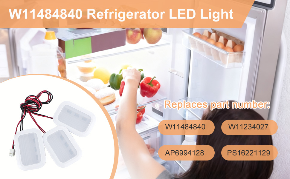信玄 NEXT-GENERATION TYPE LED 11600LM Amazon.com: W11484840 Refrigerator LED Light Replacement for