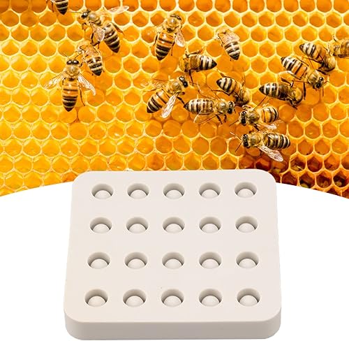 Miniatura 6 de Soraz Queen Cell Cup - Molde de de silicona para taza de injerto de cera exquisita que ahorra trabajo (4 filas de 3.780 x 3.622 x 0.551in)