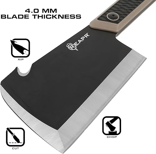 Miniatura 3 de Reapr 11016 Versa Cleavr, cuchillo de carnicero para cortar carne, cuchillo de cuchilla para verduras, hacha táctica, cuchillo de supervivencia con