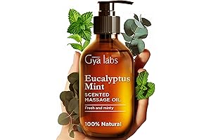 Gya Labs Eucalyptus Mint Massage Oil for Massage Therapy