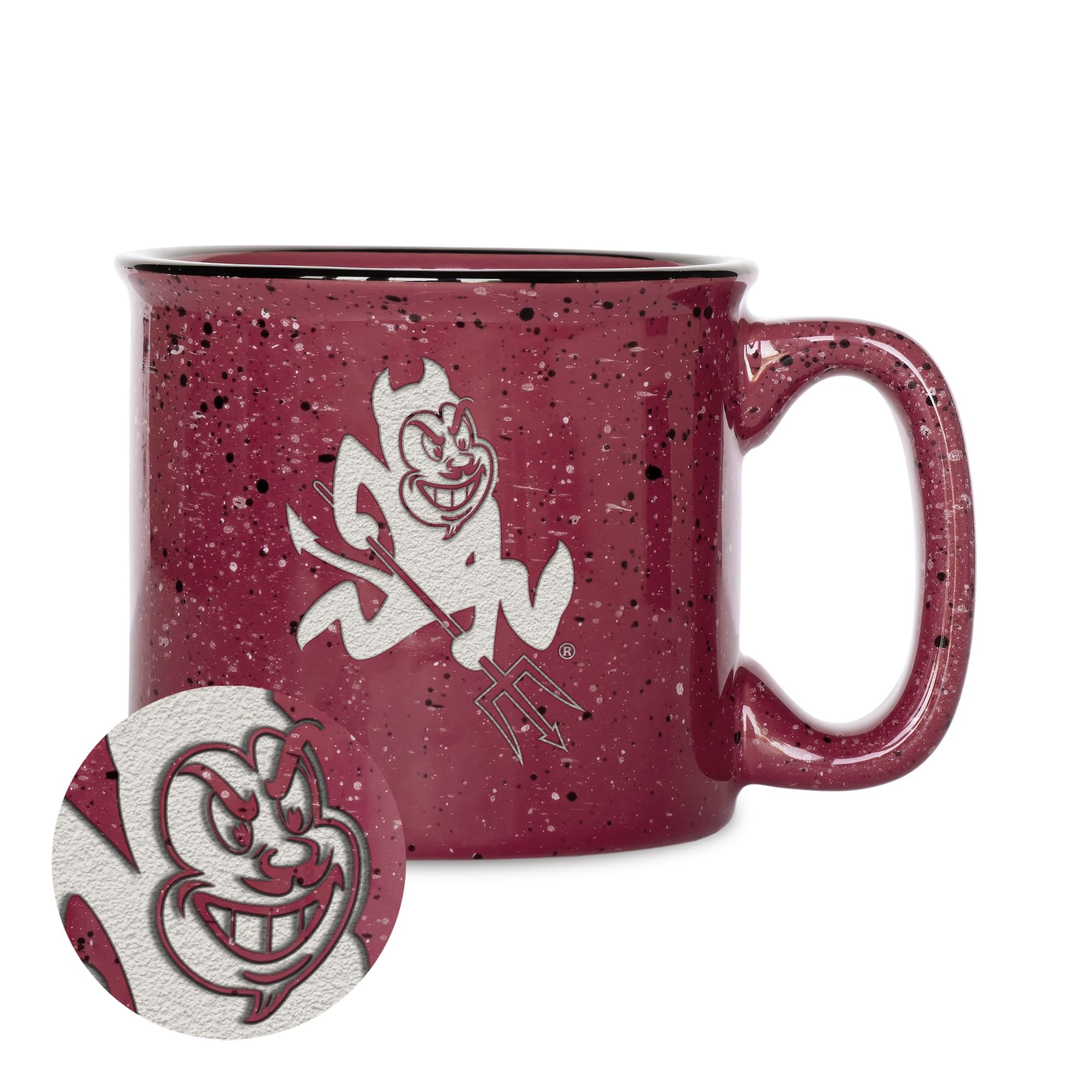 Rico Industries NCAA Speckle 12oz Laser Engraved Campfire Mug