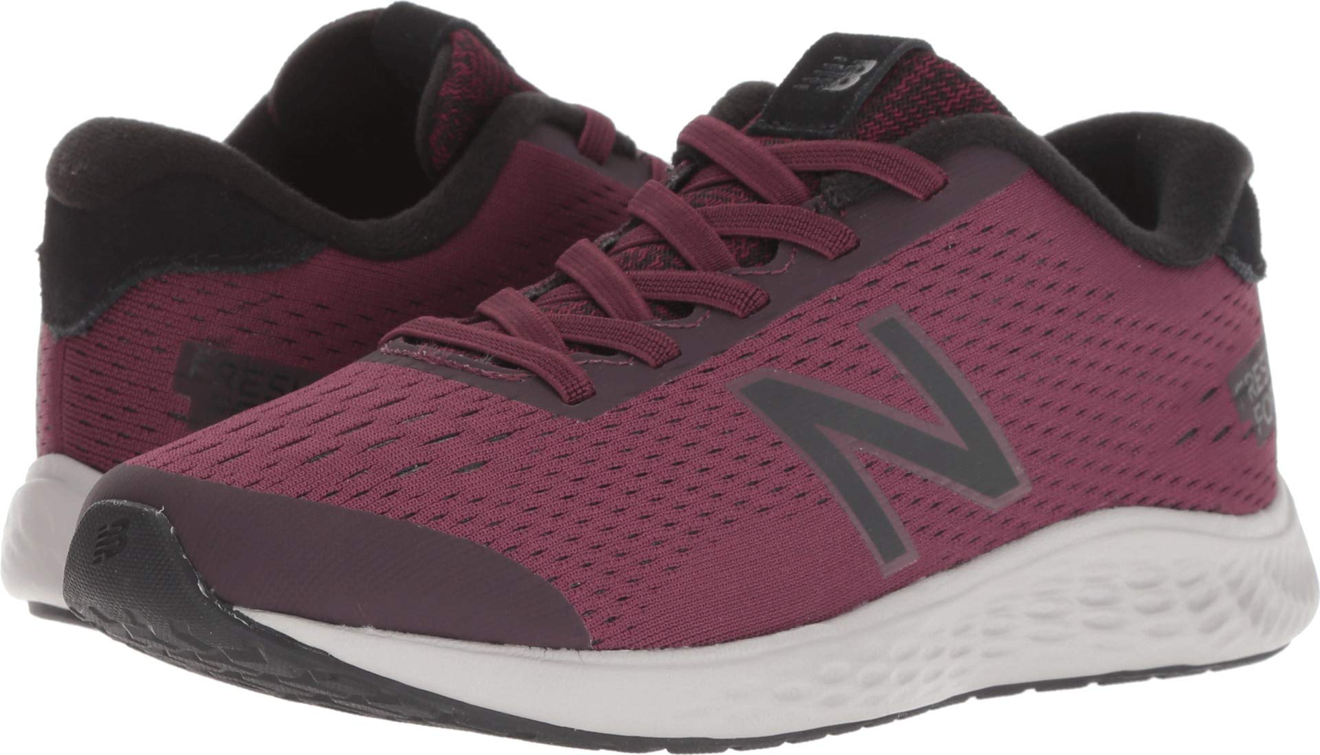 New Balance Kids' Fresh Foam Arishi NXT V1 Bungee Running Shoe, nubuck burgundy/black, 7 W US Toddler