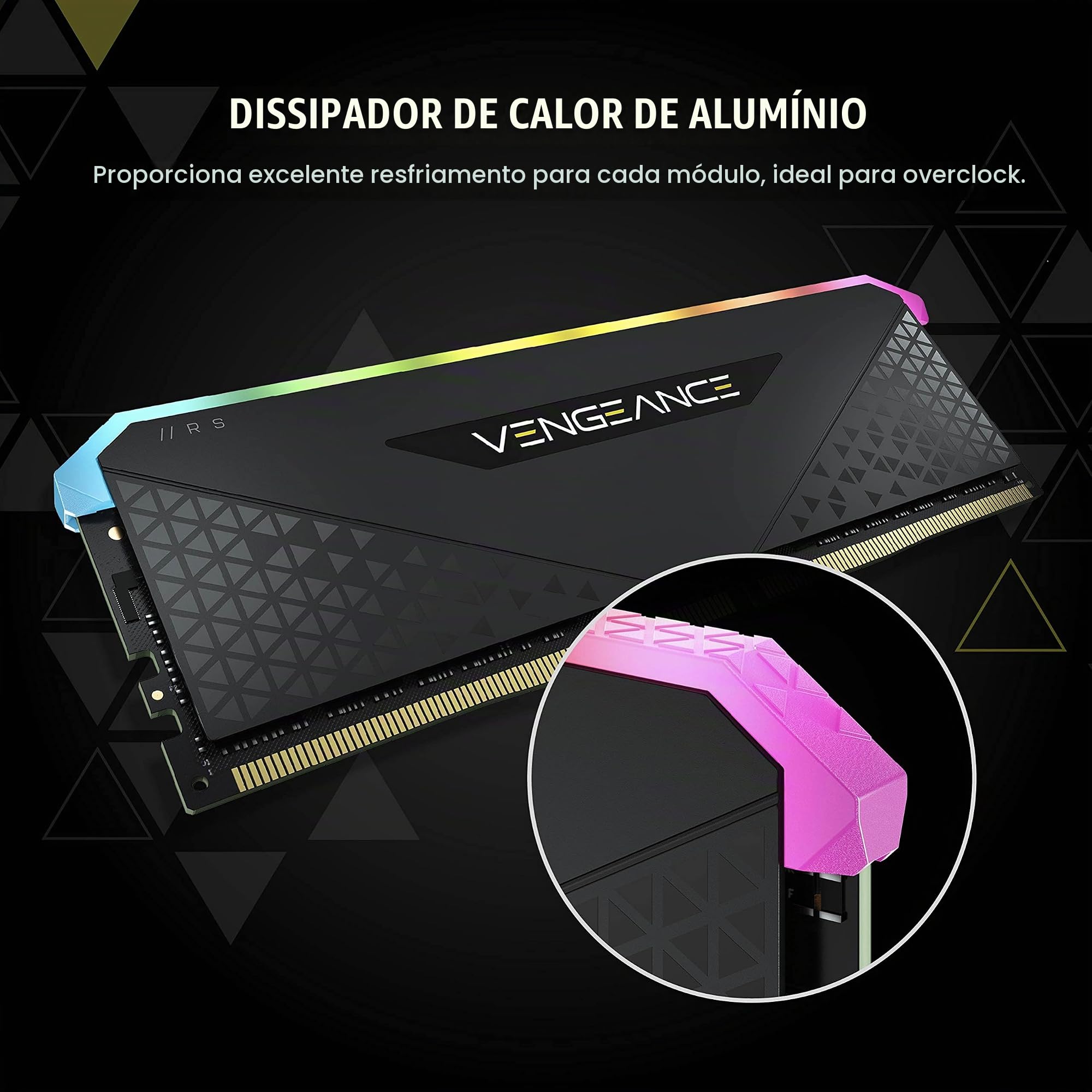 Corsair Vengeance 16GB DDR4 3200 (RGB） CORSAIR Memória de desktop Vengeance RGB RS 16 GB (1 x 16 GB) DDR4
