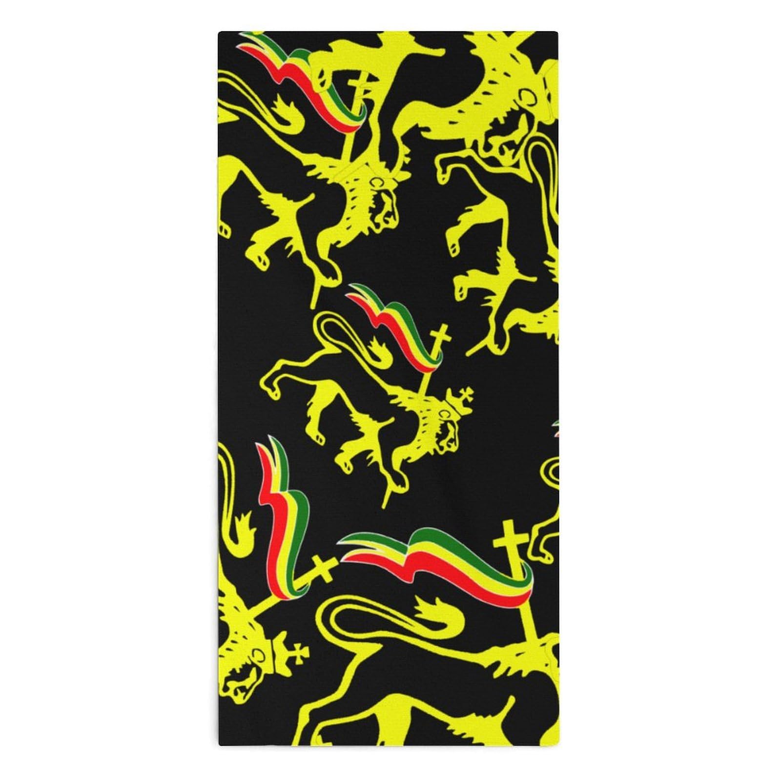 NCLQVJXZKHW Rasta-Lion Of Judah Vintage Hand Towels Soft Face Towel Gym Bathroom Travel Hotel 13"x28"