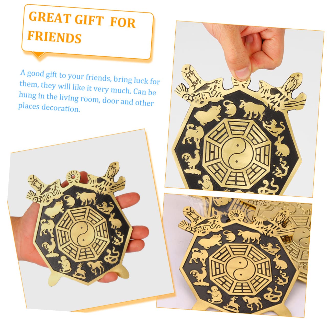 Amazon.co.jp: RORPOIR 製 八卦鏡 魔除け装飾 壁掛け 家の装飾 縁起の