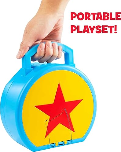 Miniatura 3 de Mattel Disney Pixar Minis World of Pixar Playset múltiples películas para contar historias y juego portátil, incluye figura Mini Mr. Increible, se