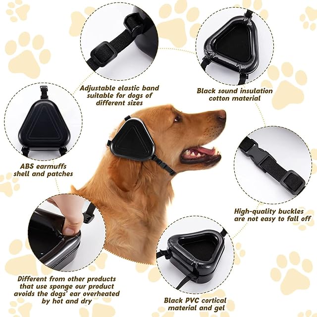 Foto 5 de 7 de VasedGins Orejeras para perros, protección auditiva para perros, protección auditiva para perros