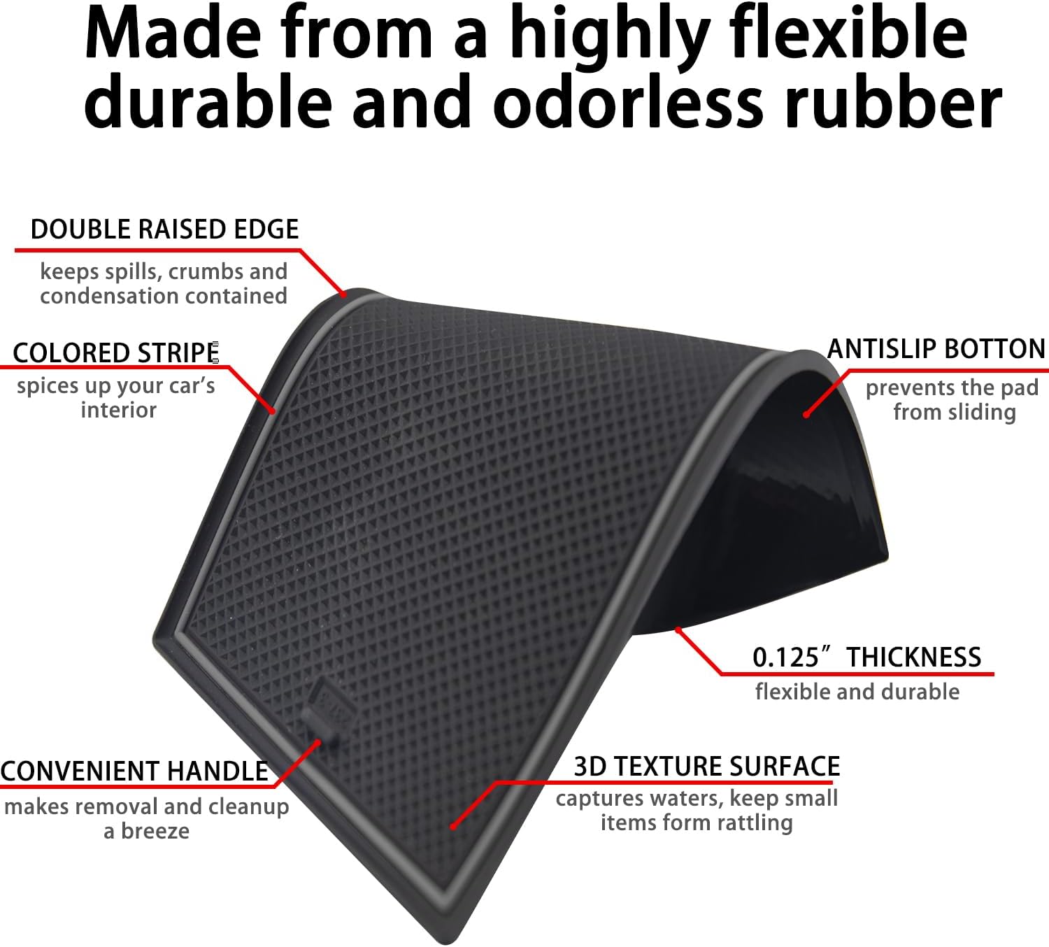 Center Console Liner for Honda Civic Accessories 2022-2024 2025 2026 image 5