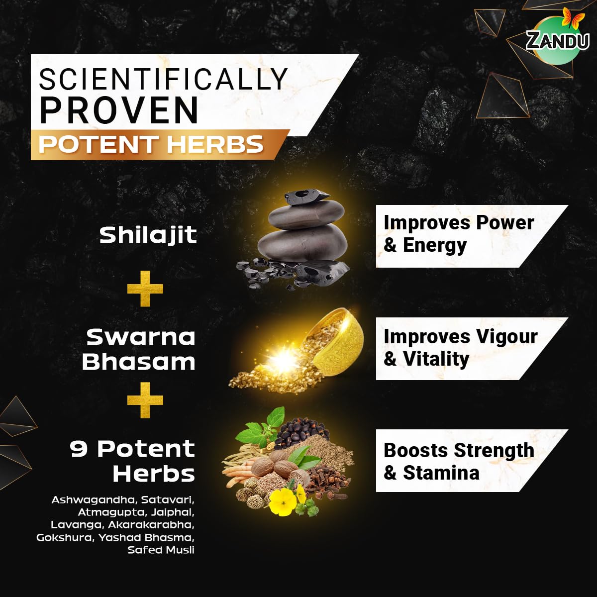 Zandu Shilajit/Shilajeet Gold Plus Capsules IboOts Stamina, Strength and Energy in 28 days | 60 Capsule I 100% Pure Himalayan Shiljit 24K with Gold Bhasma Zandu Shilajit/Shilajeet Gold Plus Capsules IboOts Stamina, Strength and Energy in 28 days | 60 Capsule I 100% Pure Himalayan Shiljit 24K with Gold Bhasma