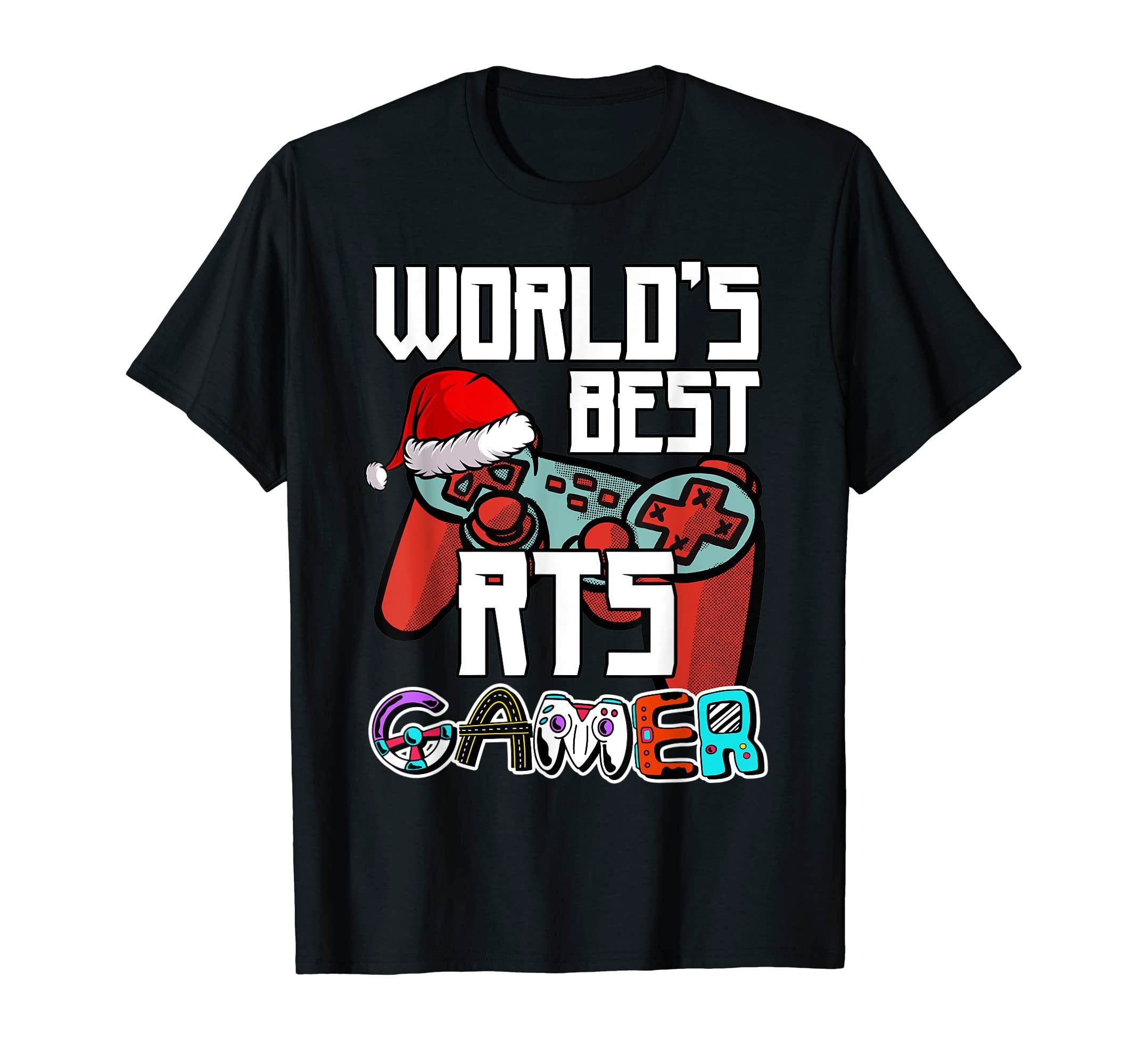 World's Best RTS Gamer Funny Party Group Match Christmas T-Shirt
