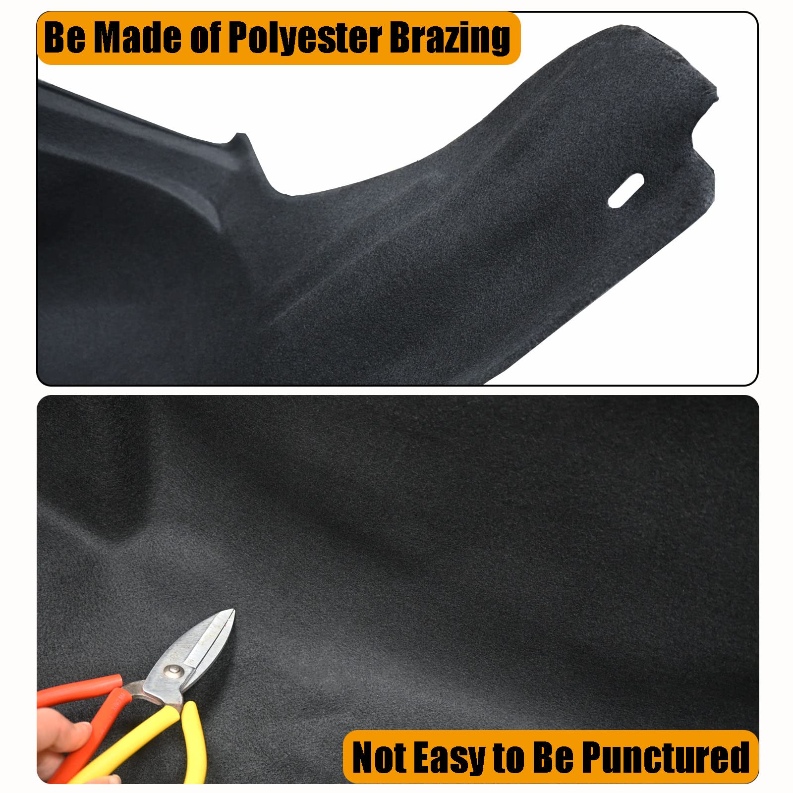 Liners Wheel Well Guard for F150 2021 2022 2023 - ANMOSVO Rear Wheel Arch Liners for Ford F150 Models Accessories 2pcs (Not Fit Raptor)