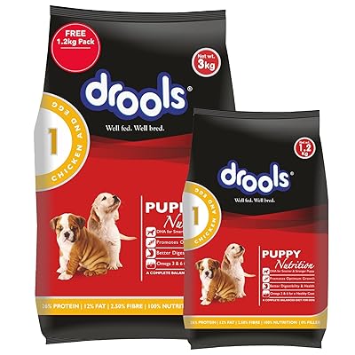 Drools Puppy Dry Dog Food Chicken and Egg, 3kg with Botswana Ubuy