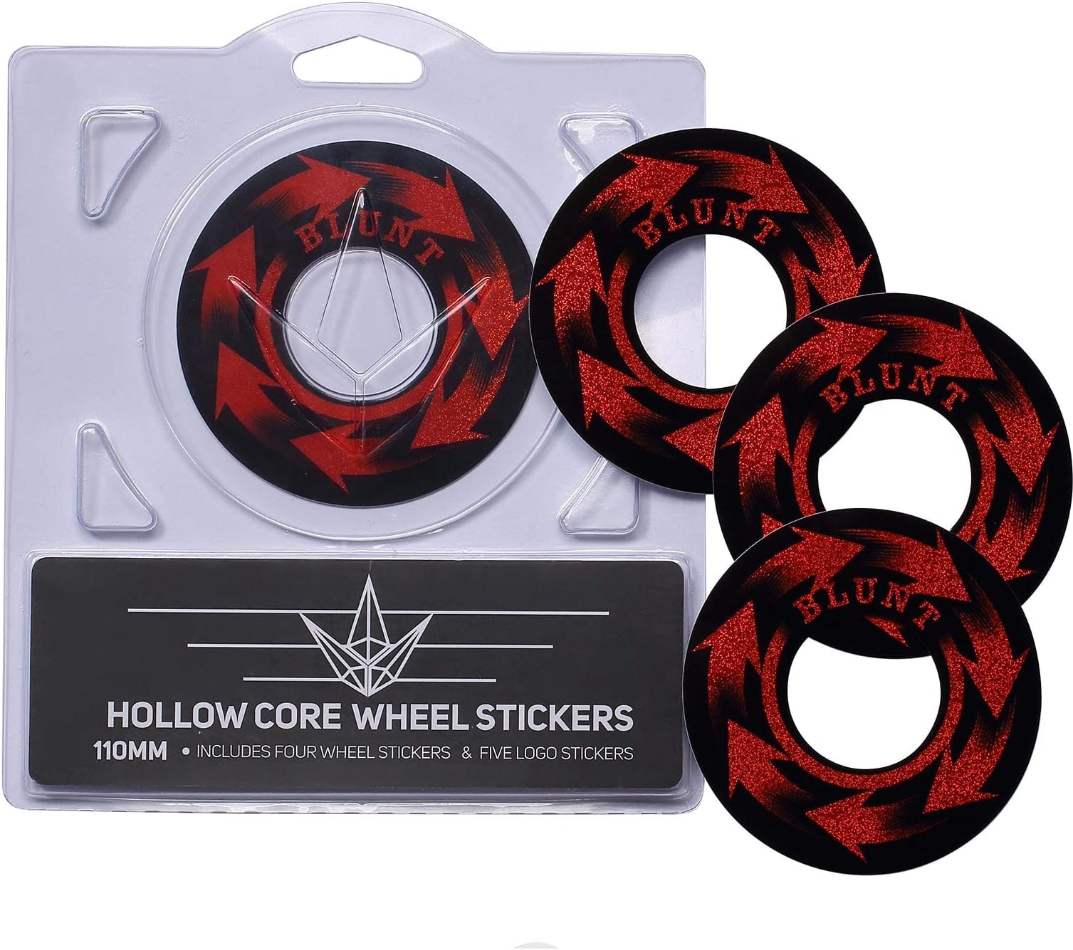Blunt Envy4 Pack Wheel Sticker 110mm
