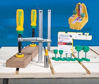 MICROJIG Matchfit DVC-1177K2+DS-333 Dovetail Clamp Pro (1/2" Shank) + Dado Stop Bundle
