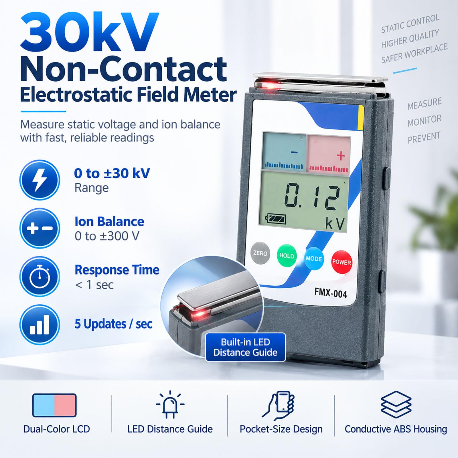 WEIMILOR FMX-004 Detector electrostático 30 kV