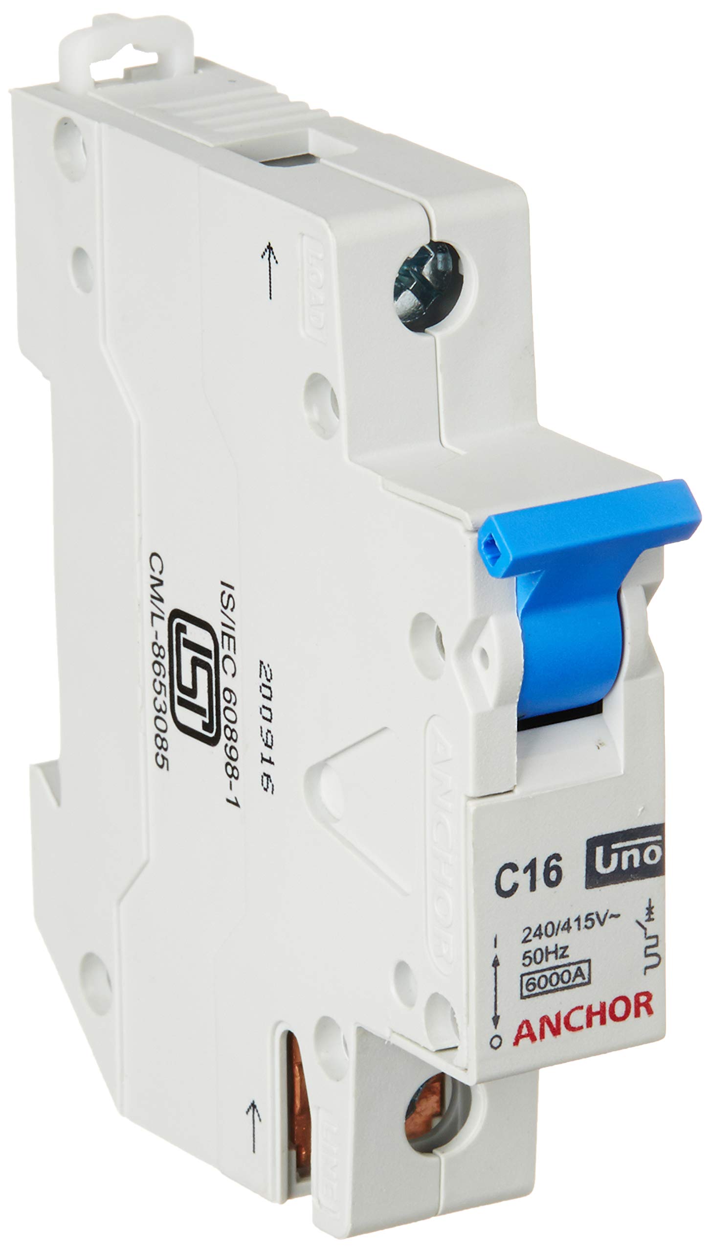 Anchor by Panasonic UNO 16 Amp C Curve Sinlge Pole MCB | 6kA MCB | Single Pole MCB | MCB 16 Amp (99003-2)-image-14