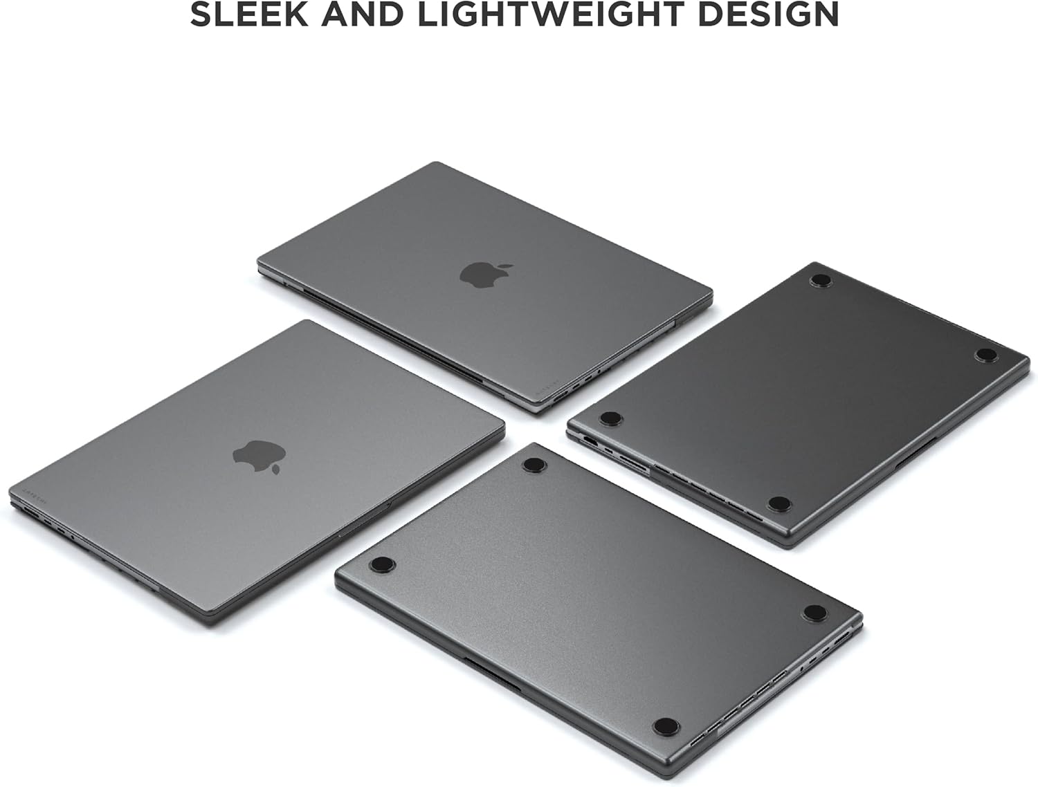 Satechi Eco Hardshell Case Compatible with MacBook Pro 16-inch (M1 2021, M2/M3 2023, M4 2024), Slim & Lightweight, Hub-Friendly Design, Clear