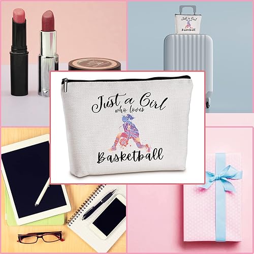 Miniatura 5 de Basketball Gifts for Women Zipper Travel Makeup Bags Basketball Coach Gifts Personalized Gifts for Basketball Lover Basketball Player for Birthday