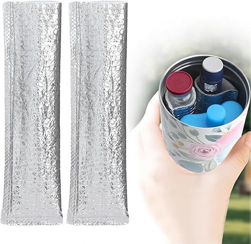 Miniatura 16 de YOUSHARES - Estuche refrigerador insulina para viaje - Botella de enfriamiento no eléctrico de 48H con paquete de hielo aprobado por la TSA, Hoja