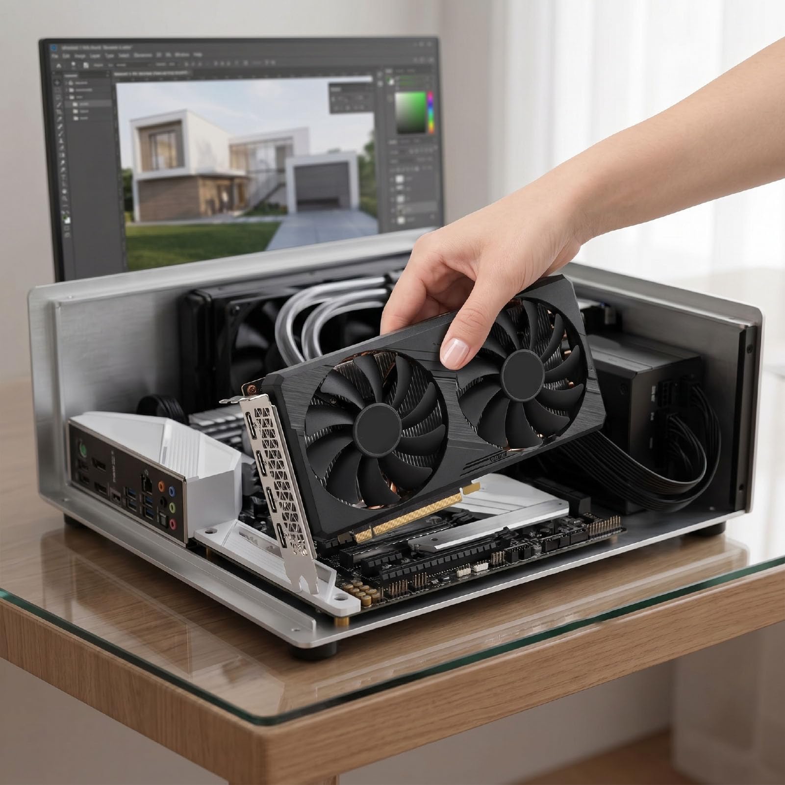 Tangxi dla Karty Graficznej do Gier 1060, 6 GB GDDR5 192-bitowa Karta Graficzna do Gier z Podwójnym Wentylatorem, PCI Express 3.0 X16 1xHDMI 2xDisplayPort, Komputera Stacjonarnego