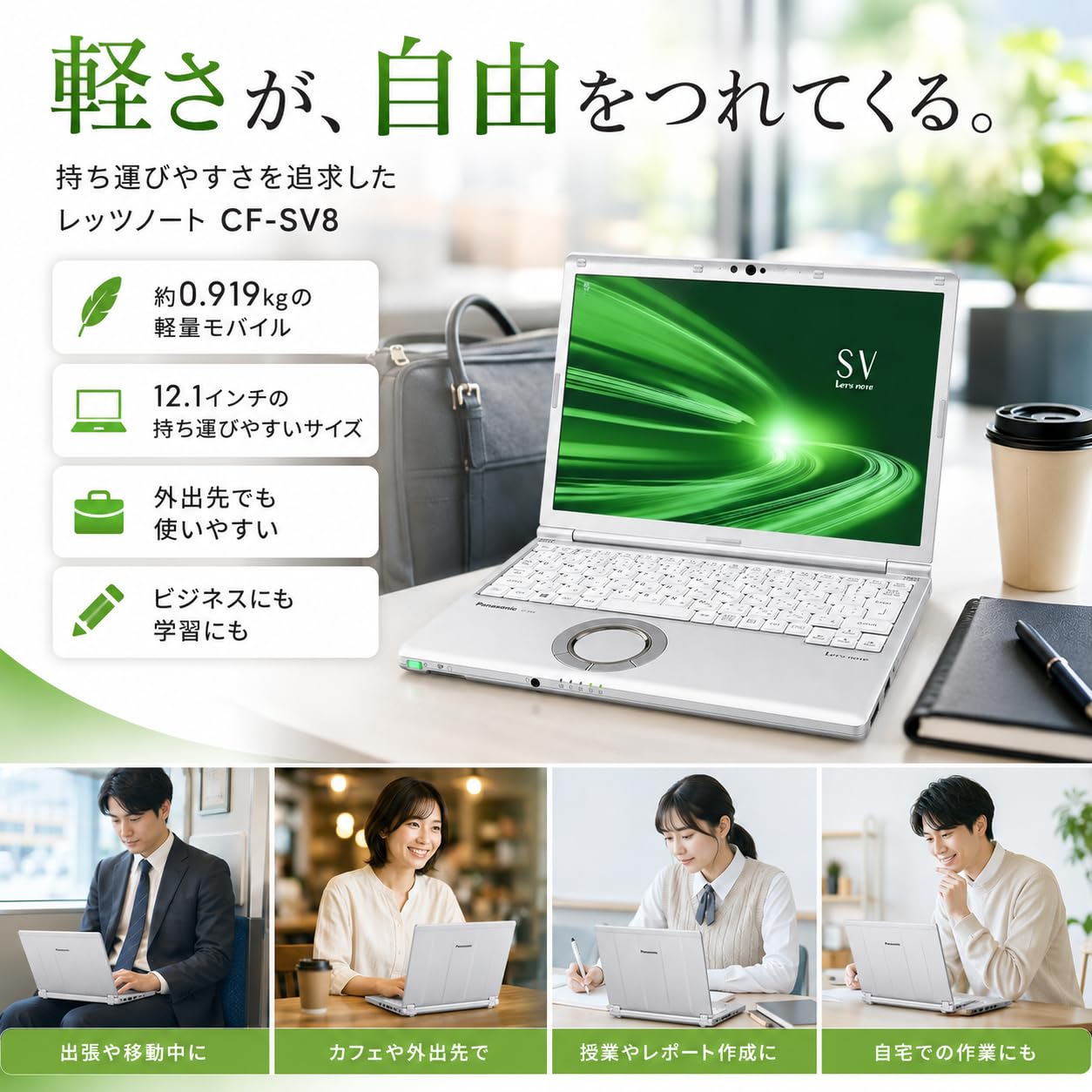 Windowsノート本体 Let'snote CF-SV8/Office2024+SSD256G(490) Amazon.co.jp: 【整備済み品】Panasonic ‎Let`s note CF-SV8 【Windows