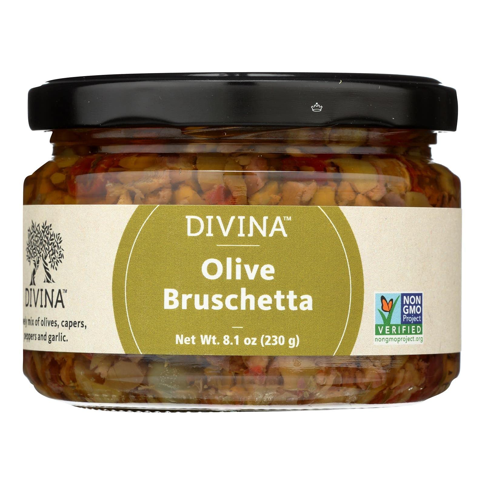 Divina Olive Bruschetta, 8.1 Oz (Pack of 6)