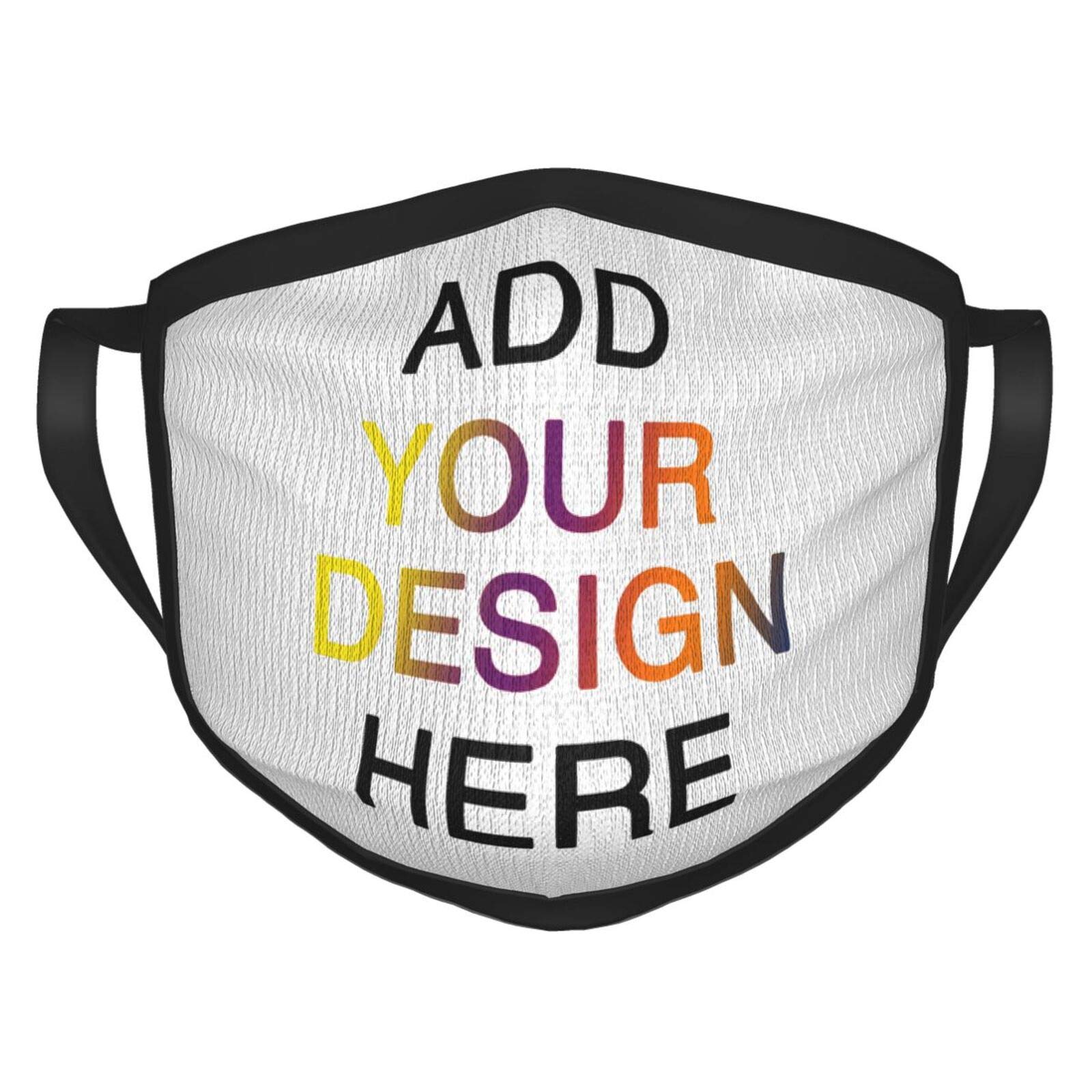 Custom Text Image Mouth Cover Face Bandana Mask - Personalized Breathable Neck Gaiter Reusable Washable Balaclava - for Sports Outdoor