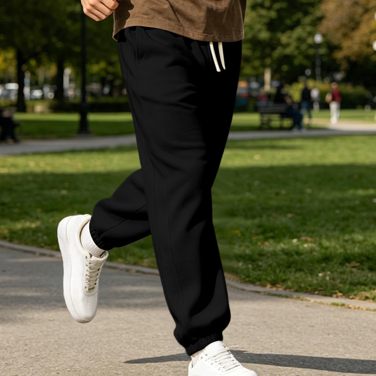 Pantaloni Sportivi Uomo Running Pantaloni Tuta con Fondo Elasticizzato