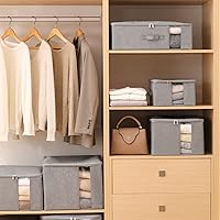 Vista 3 de Almacenamiento debajo de la cama con ventana transparente/tela resistente 600D, bolsas de almacenamiento debajo de la cama para ropa, ropa, manta