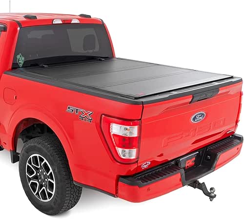 Rough Country Hard Flip-Up Truck Bed Tonneau Cover for Ford