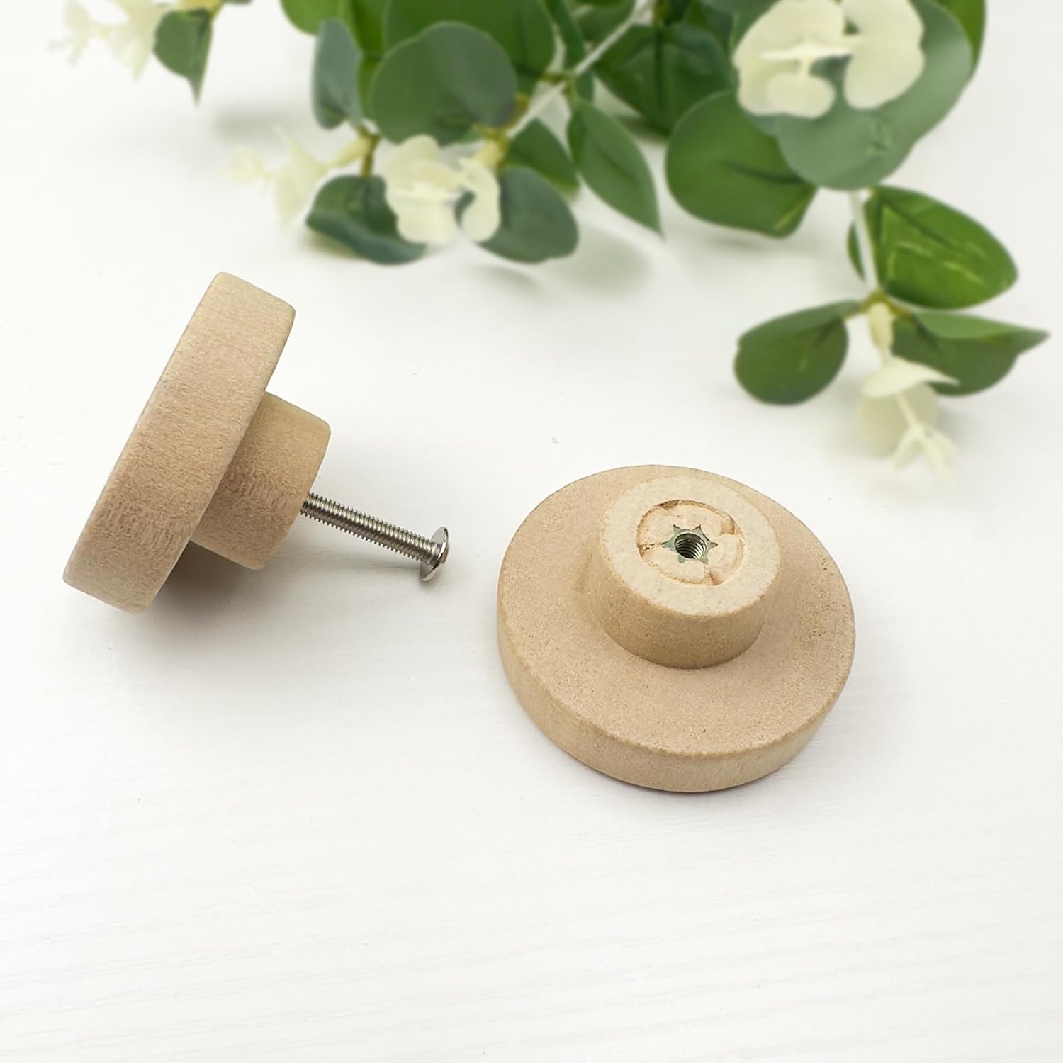 Set of 8 Wooden Boy Nursery Room Construction Vehicle Trucks Cabinet Door Furniture Dresser Drawer Knobs and Pulls Handles1.8 X 1.8 Inches