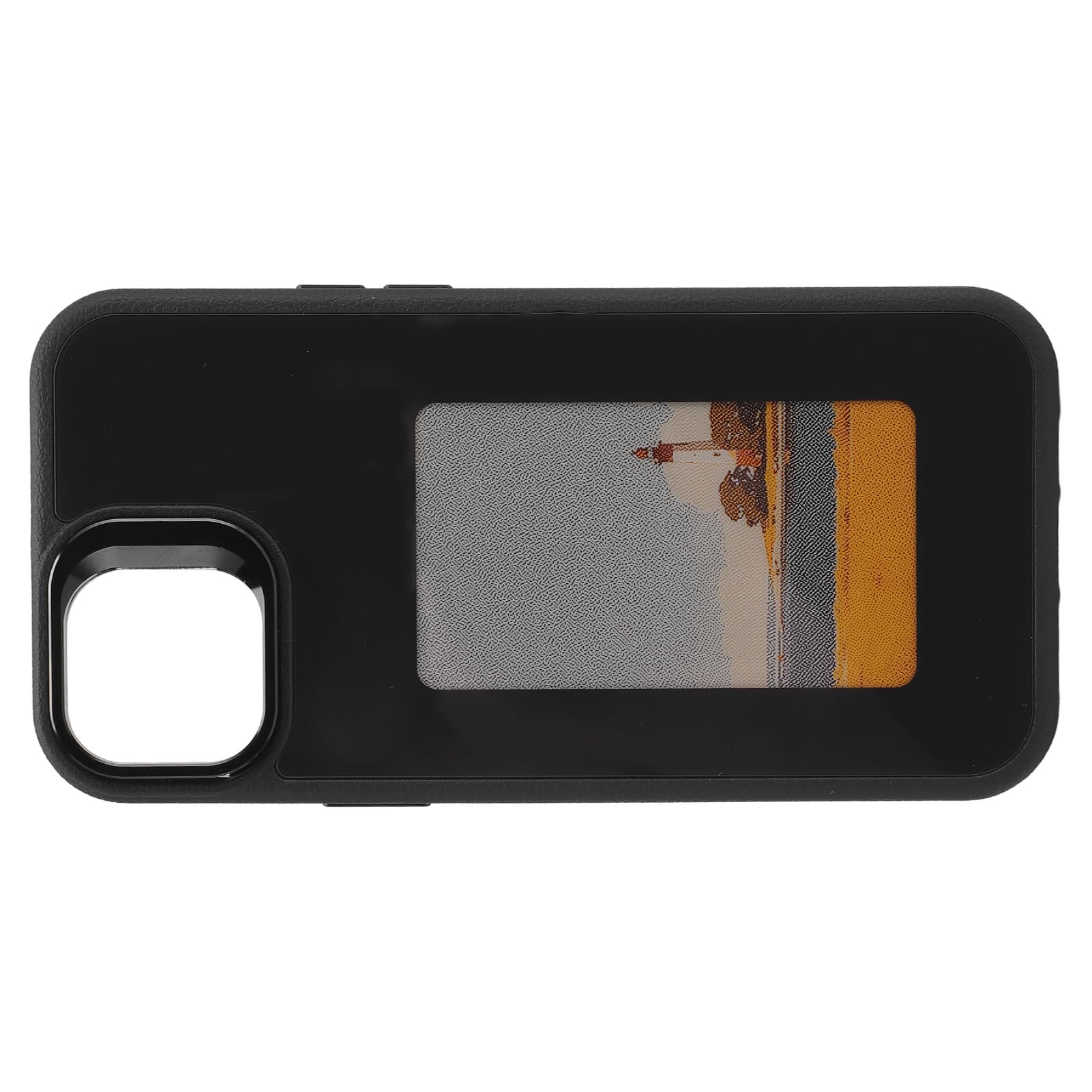 Jiawu Custodia per Telefono con Schermo Smart Ink con Funzione di Aggiornamento NFC, Profilo Sottile per Utenti 14Plus (BLACK)