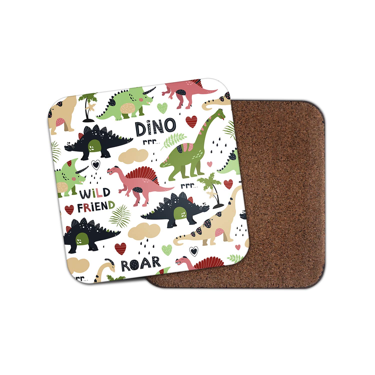 Destination Vinyl Ltd Boys Multicolor 1 X Dinosaur Coaster - Dino Wild Roar Kids T-Rex Creatures Kid #16742