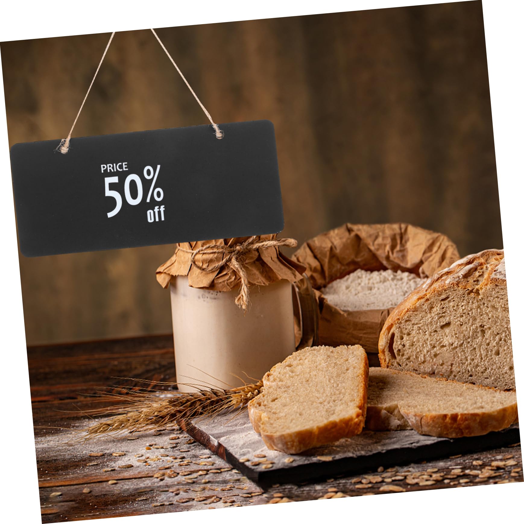 4 Sätze Hängende Holz Kreidetafeln Dekorative Schiefertafeln Für Preisetiketten Und Botschaften Für Cafés Hochzeiten Und Diy Dekorationen 6 Stück * 4