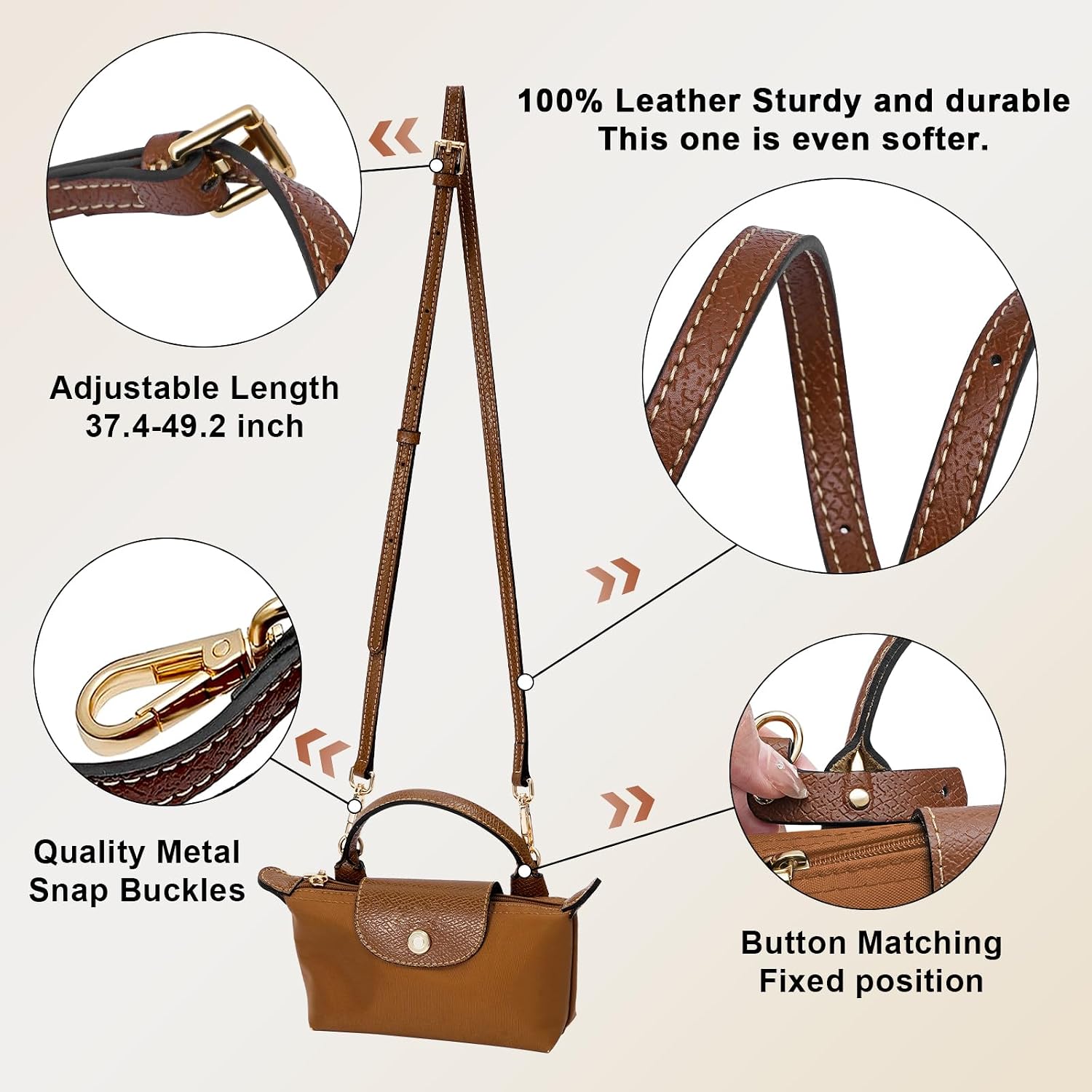 LOUKAYCCI 2025 New Mini Bags Leather Shoulder Strap