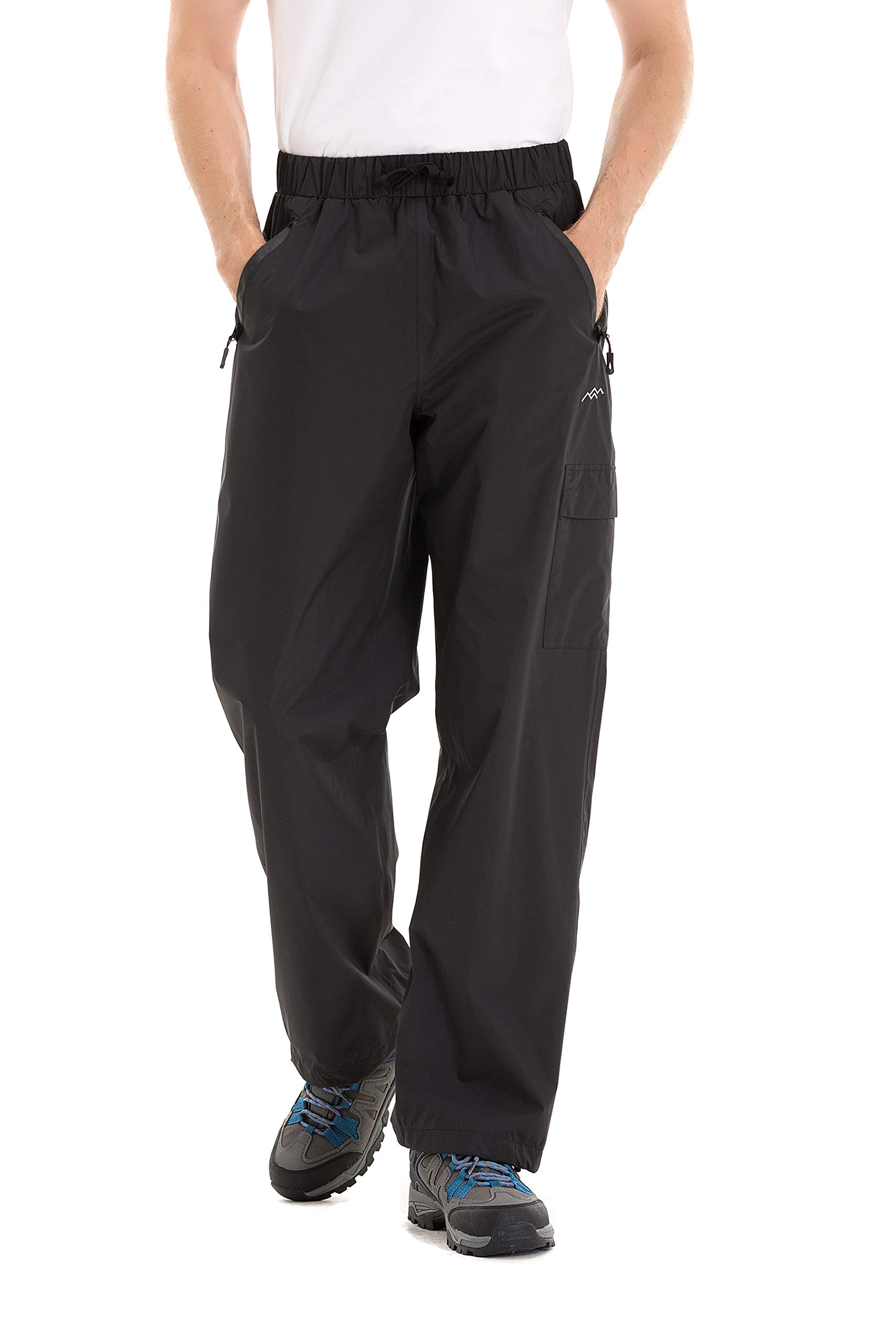 TRAILSIDE SUPPLY CO. Men's Snow Rain Pants Basic Insulated Workout Pants,Waterproof,Windproof