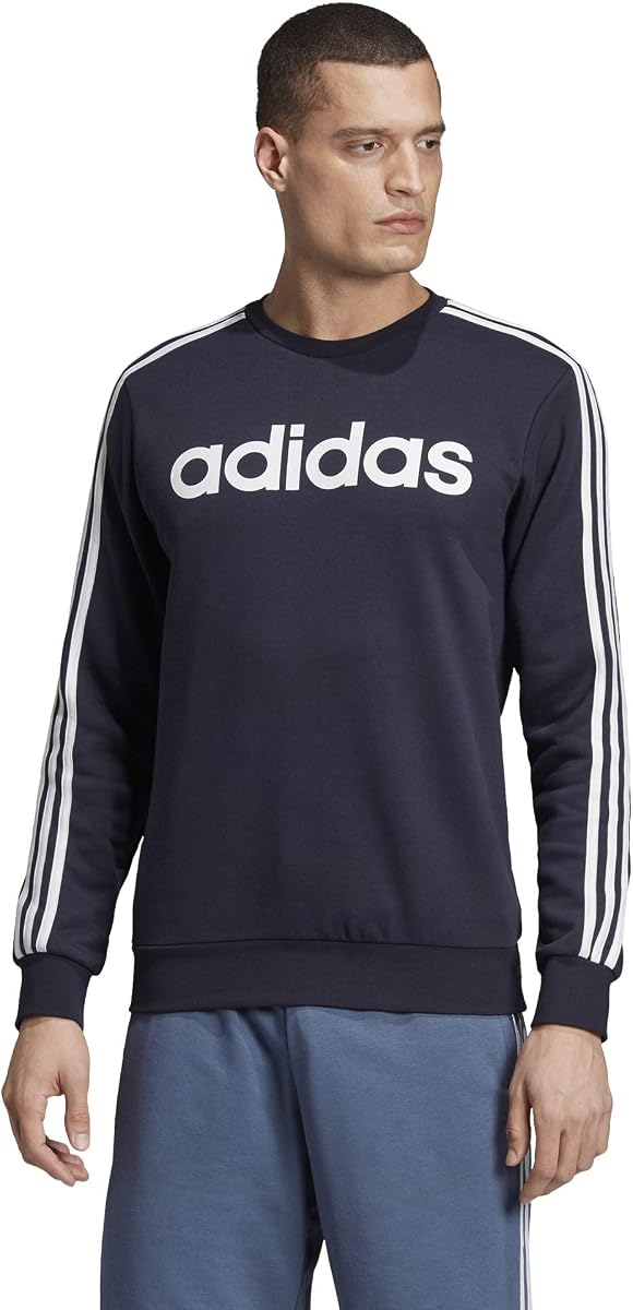 adidas Men's Essentials 3-stripes Fleece Crew