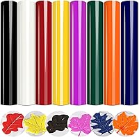 Vista 1 de Puff Vinyl Transferencia de calor – 8 hojas (12 x 10 pulgadas) de vinilo de transferencia de calor blanco 3D Puff HTV negro Puff hierro sobre vinilo