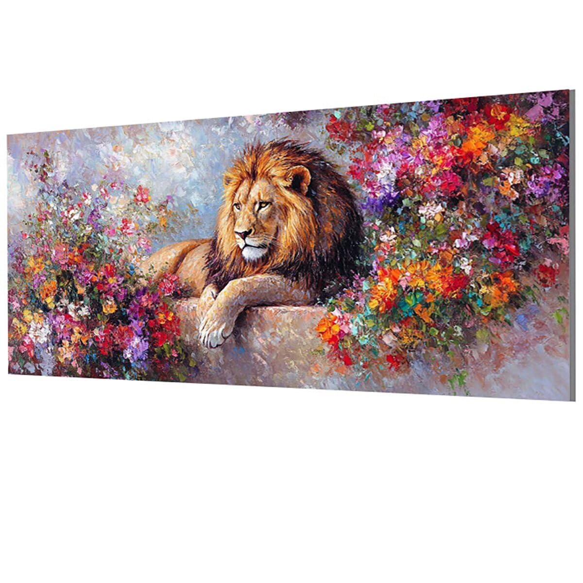 数字油絵 ライオン 動物ペイントバイナンバー DIY 大人 初心者向け デジタル油絵 数字塗り絵 キット 手塗り 数字キットによる絵 数字油絵  ラクーン ペイントバイナンバー 動物 数字塗り絵 DIY 大人 初心者 ナンバーペイント向け 数字によるアクリル 水彩絵の 数字油絵 ..., image size:1200x1200