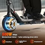 iScooter - Trottinette électrique avec Homologation routière pour Adultes avec Commande par Application Intelligente - Autonomie Max. 30 km, ABE - Trottinette électrique Pliable avec pneus gonflables - 3