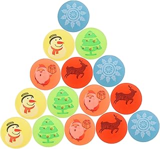 ibasenice 24 Peças Brinquedos Decoração Festa Bolas Saltitantes Lembrancinhas De Festa Para Máquina De Venda Automática Bolas Saltitantes De Natal Brinquedo De Natal Lembrancinhas De Festa