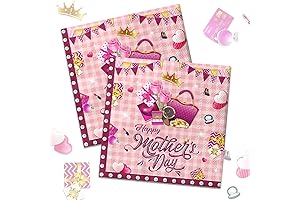 Mother's Day Pink Spring Flowers Napkins for Decoration and Party