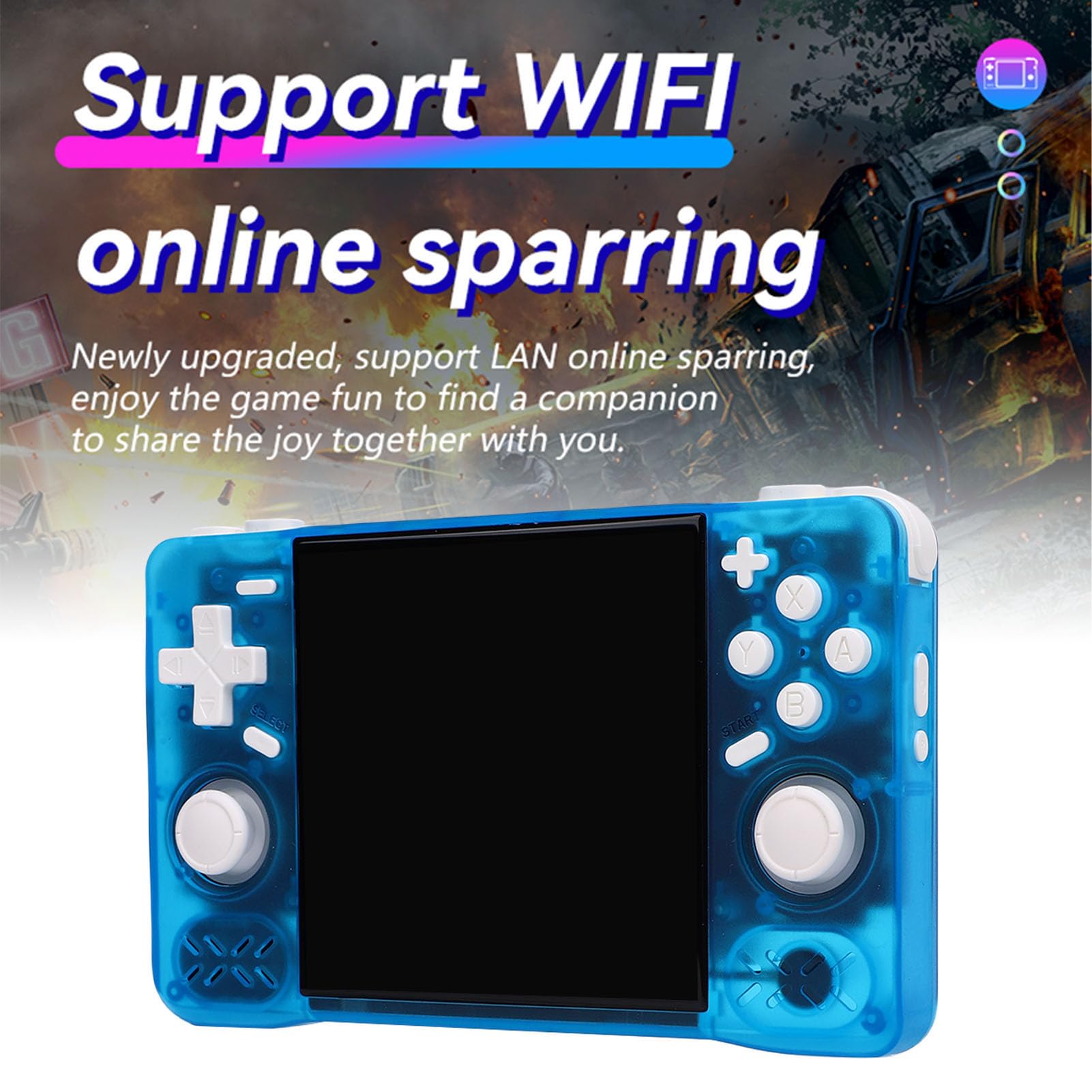 Console di Gioco Portatile XF40H, Console di Gioco retrò da 4 Pollici, di Portatile Classica Ricaricabile da 4000 MAh con Doppio Joystick (#8)