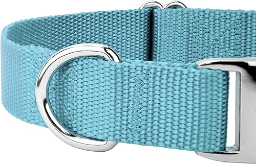 Miniatura 8 de Country Brook Petz  Collar de nailon premium para perro con hebilla de metal  Vibrante selección de 25 colores, Azul Océano