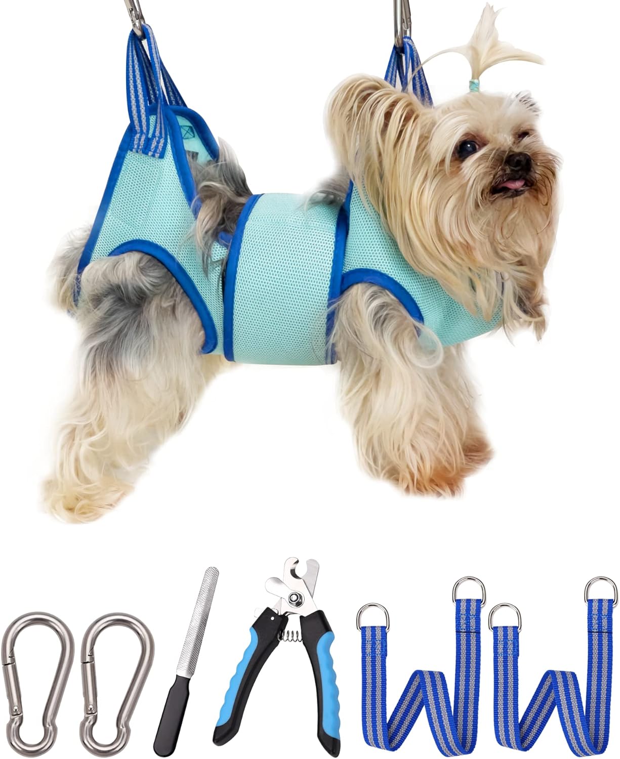 Kkiimatt Dog Pet Grooming Hammock,XXS Dog Hanging Harness for Nail